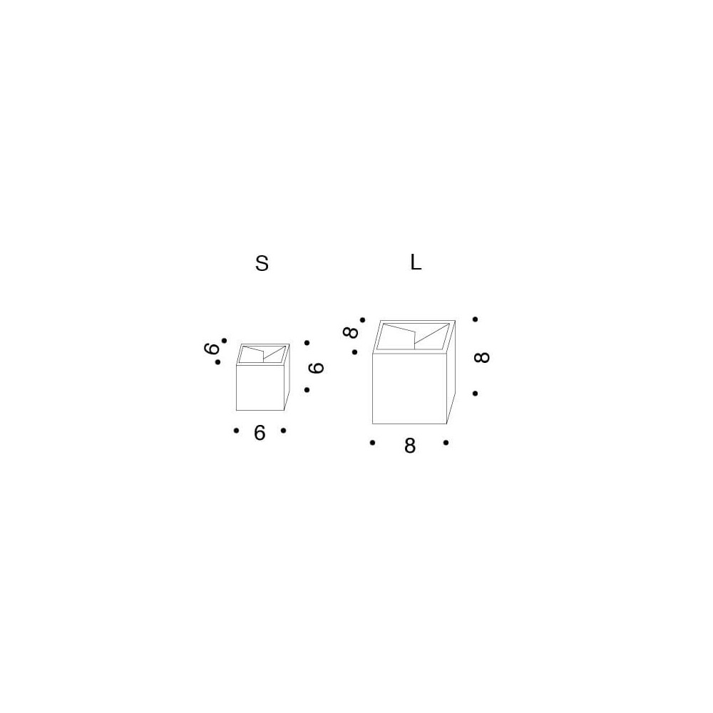 Ashtray Cubo by Bruno Munari - Danese Milano