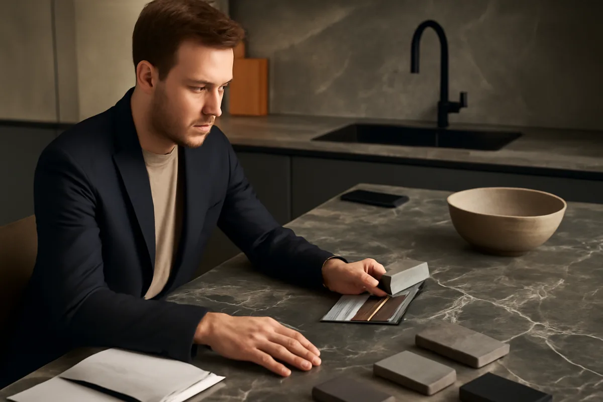 Cos’è la pietra sinterizzata nell’arredamento? Scopri il plus pratico che conquista i designer