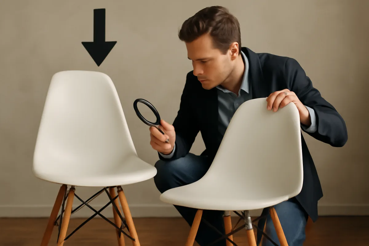 Qual è la sedia di design più copiatasul mercato? Come riconoscere l’originale in pochi secondi